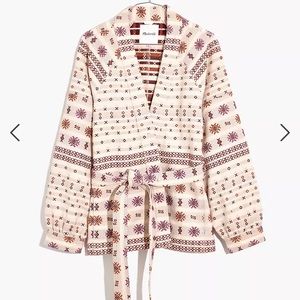 Madewell Jaquard Wrap Jacket